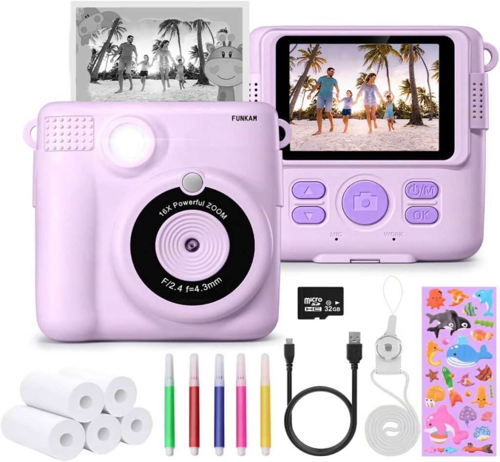 Test : appareil photo enfant Funkam, créativité instantanée