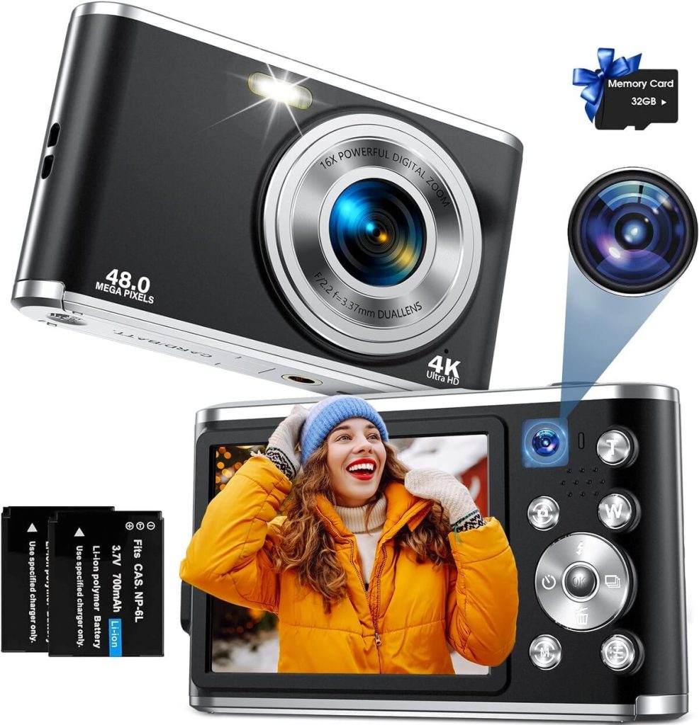 Test : appareil photo numérique AutoFocus 4K - idéal pour débuter