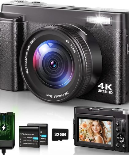 Test : appareil photo compact 4K avec autofocus et zoom 16x pour débutant