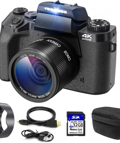 Test : appareil photo numérique 4K CCN 64MP avec écran tactile