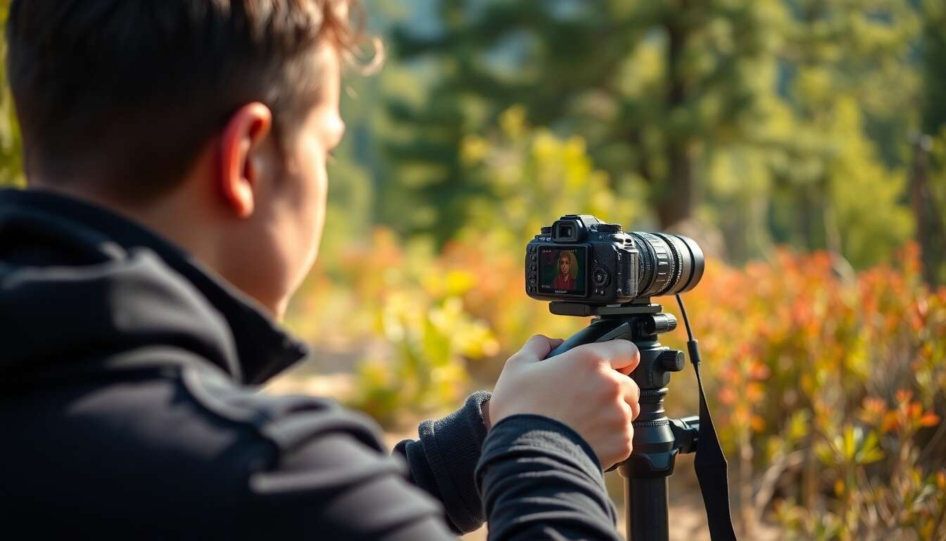 Réaliser des autoportraits et se libérer les mains