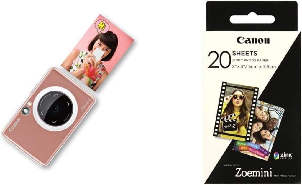 Test du Canon Zoemini S rose doré : appareil photo instantané et imprimante en un
