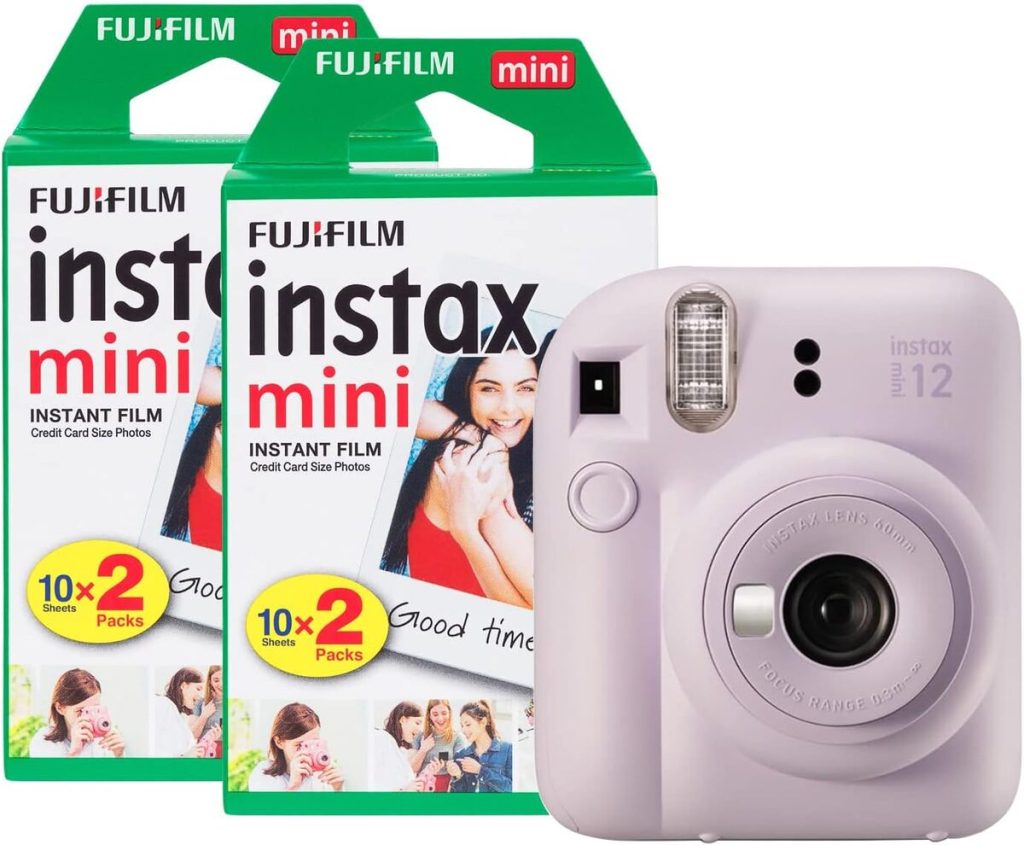 Test : fujifilm Instax Mini 12 et ses 40 pellicules Lilas