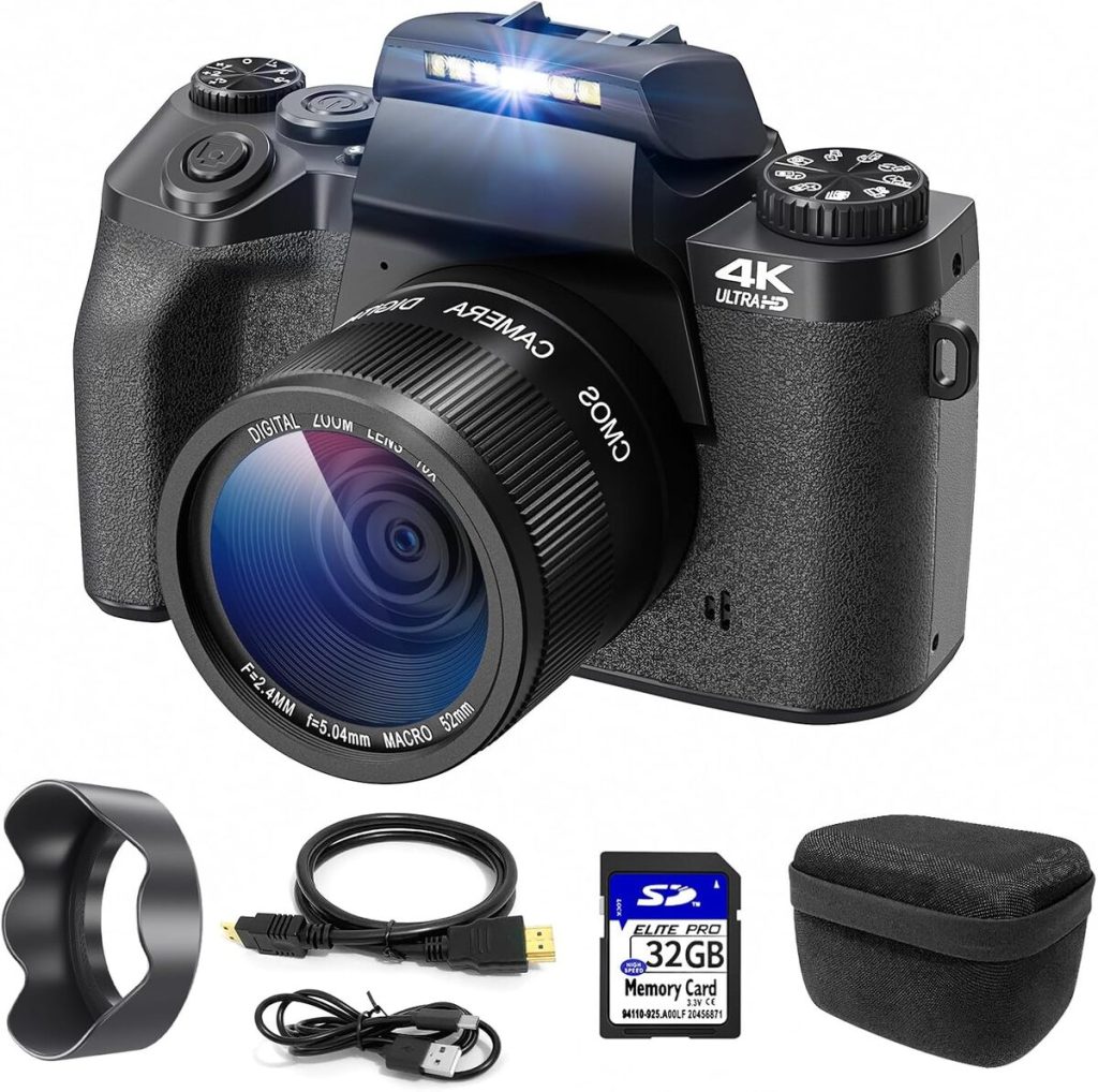 Test : appareil photo numérique 4K CCN 64MP, écran tactile et zoom 16X