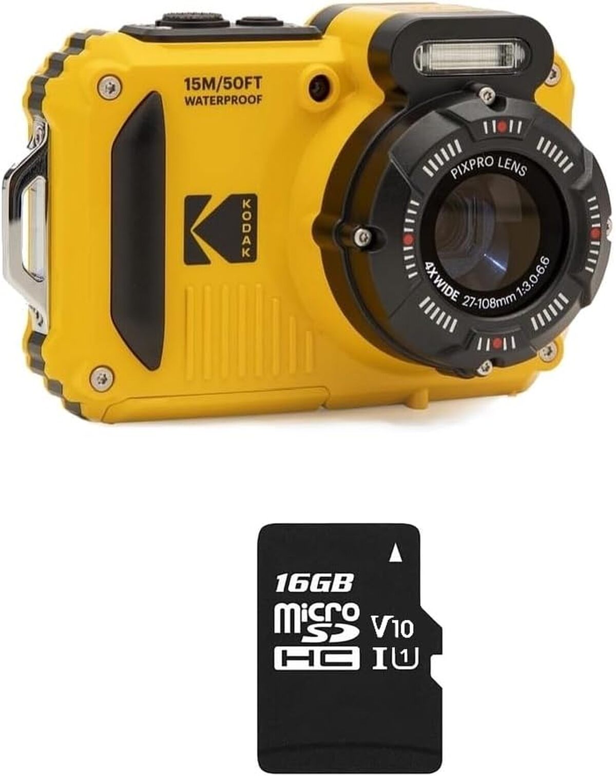 Housse De Protection Rigide Kodak PIXPRO WPZ2 - Étui De Voyage Gris Argenté
