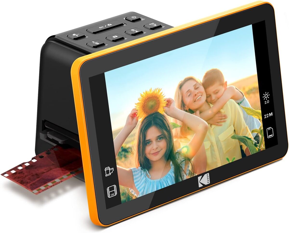 Scanner De Diapositives Et Films - Convertit 135, 126, 110, 8 Mm En JPEG 22 MP - Numérise Négatifs, Diapos - Écran 2 Pouces, CMOS - 2
