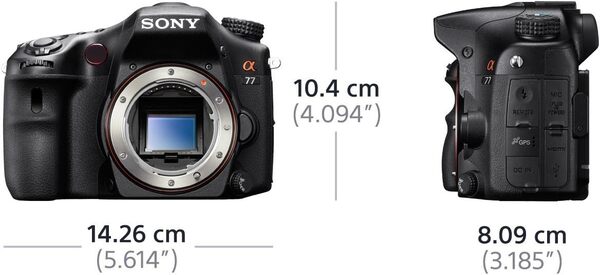 Sony SLT-A77 Boîtier avec objectif zoom standard Appareil Photo Numérique Compact 24.3 Mpix Noir