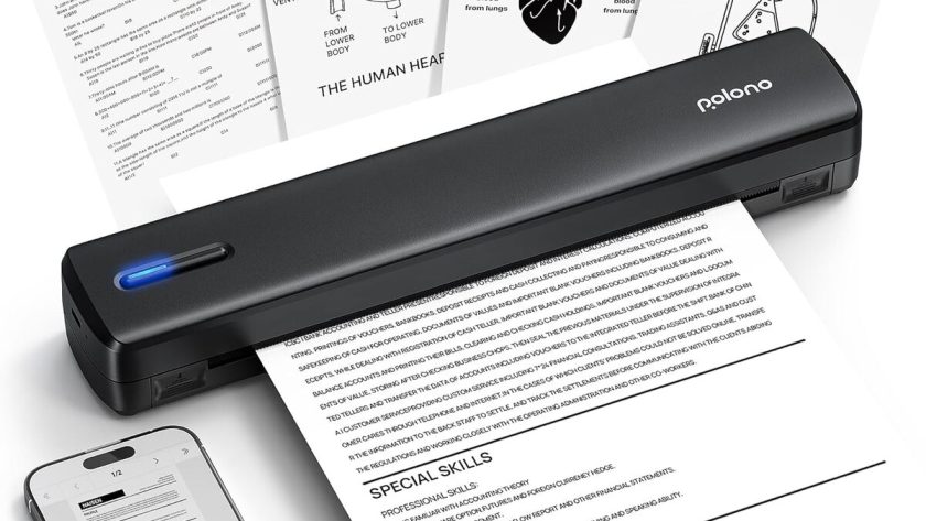 Test de l'imprimante portable Polono D810 : efficacité sans encre