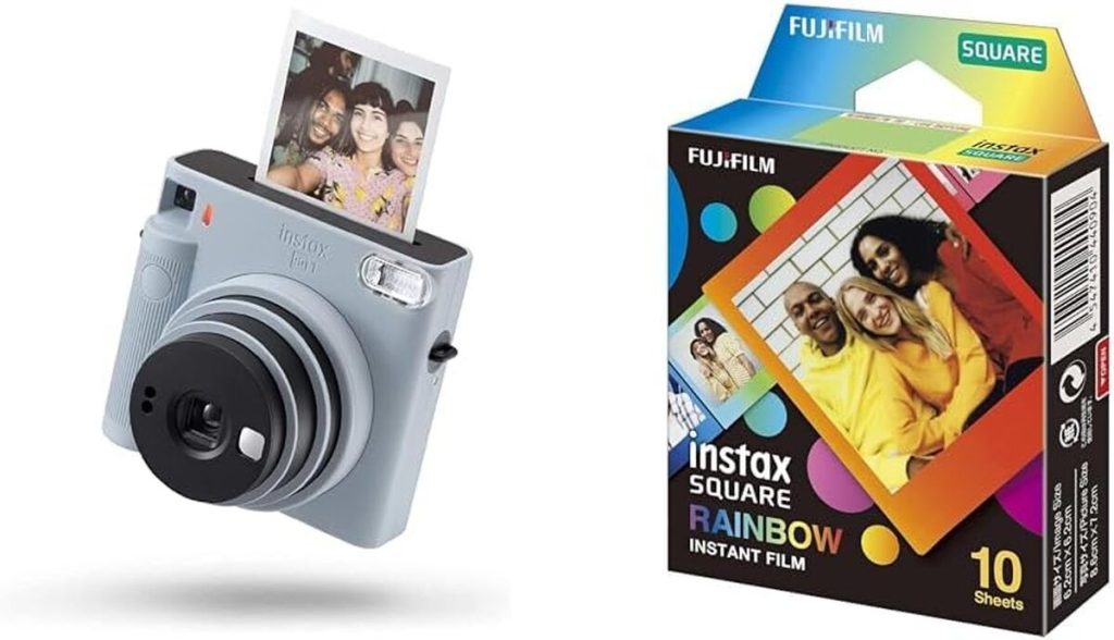 Test : fujifilm instax Square SQ 1 Glacier Bleue & films Rainbow