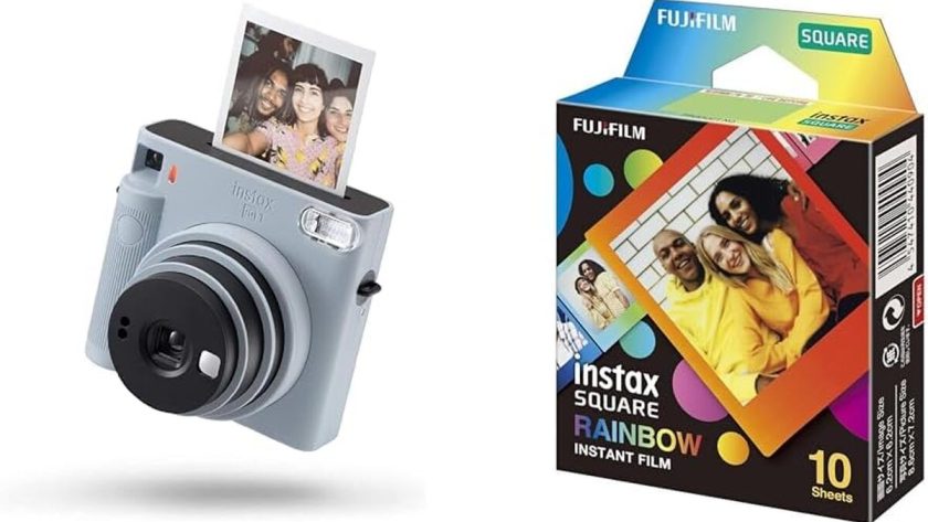 Test : fujifilm instax Square SQ 1 Glacier Bleue & films Rainbow