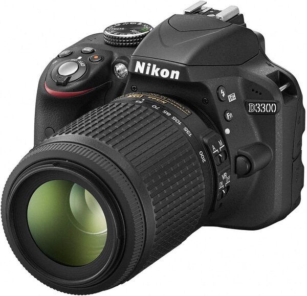 Nikon Appareil photo reflex numérique D3300 double zoom Kit 2 Noir