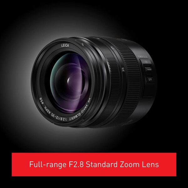 Panasonic Leica 12-35mm F2.8 | Objectif Zoom Polyvalent H-ES12035E (Grand Angle 12mm, F2.8 Constant, Stabilisé, Tropicalisé, eqv. 35mm:24-70mm) Noir – Compatible Monture Micro 4/3 Panasonic & Olympus