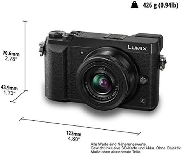 Panasonic Appareil Photo Hybride DMCGX80KEGK 16 Mill. Pixel Noir 1 pc(s)