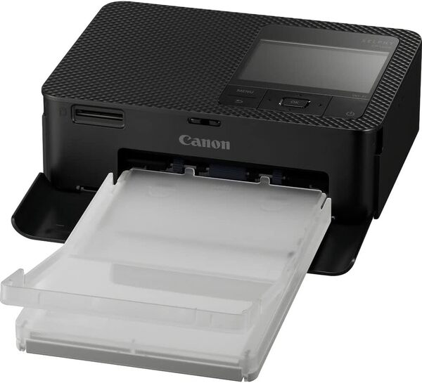 Canon SELPHY CP1500 Imprimante photo compacte (Noir) (5539C001) KP-36IP Ensemble d'encre et papier couleur + carte mémoire Ultra 64 Go + Kit de nettoyage + Portefeuille de cartes mémoire + Lecteur de