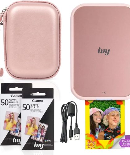 Test de l'imprimante photo Canon Ivy 2 Mini rose pâle : bluetooth et accessoires inclus