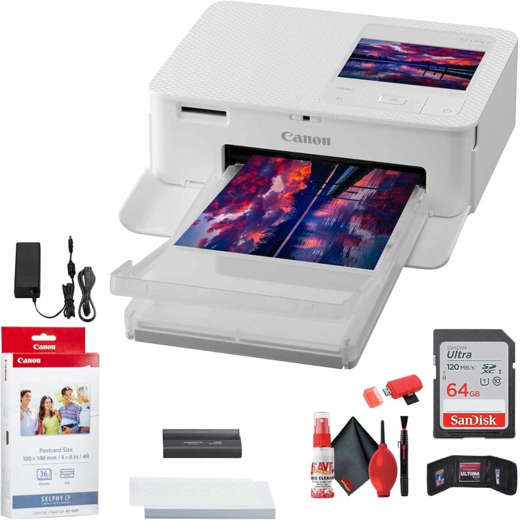 Test : imprimante photo Canon SELPHY CP1500, kit complet accessoires inclus