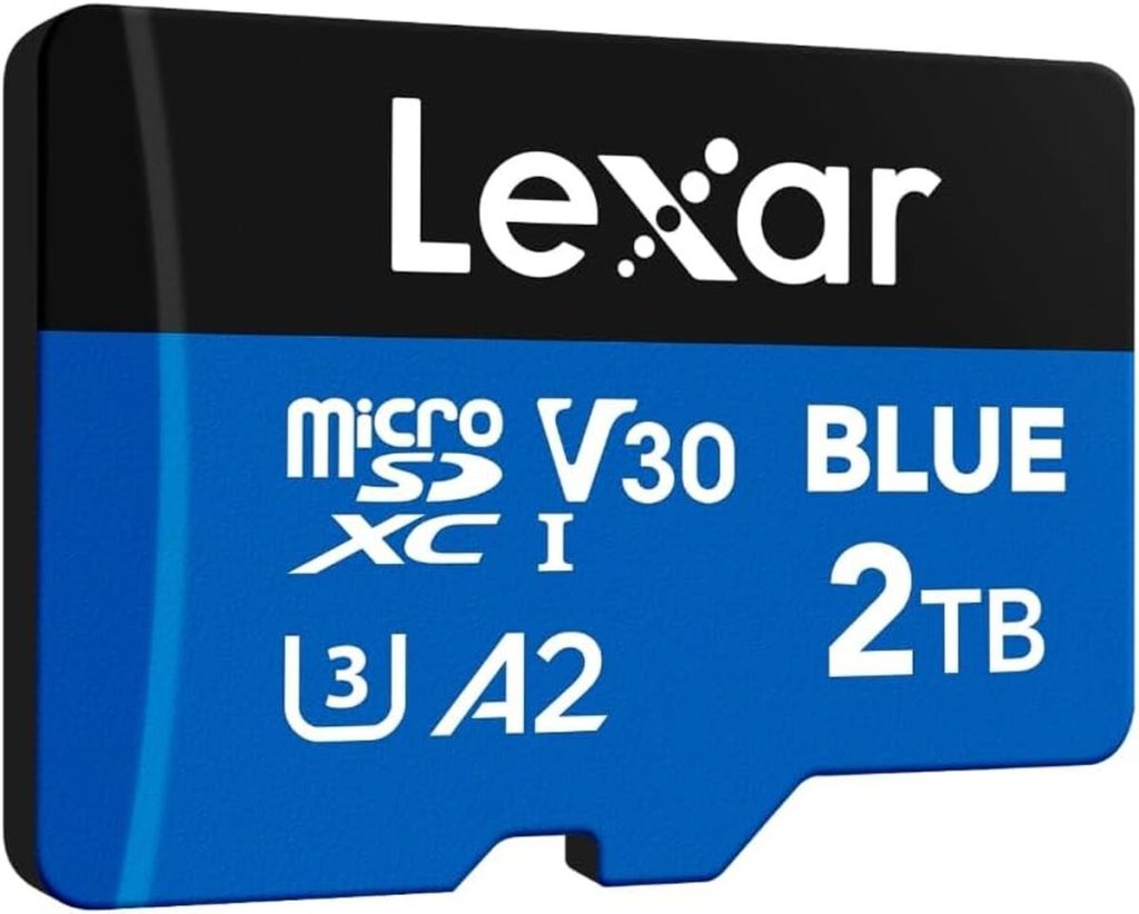 Test de vitesse : lexar Blue 2To microSDXC pour smartphones et caméras