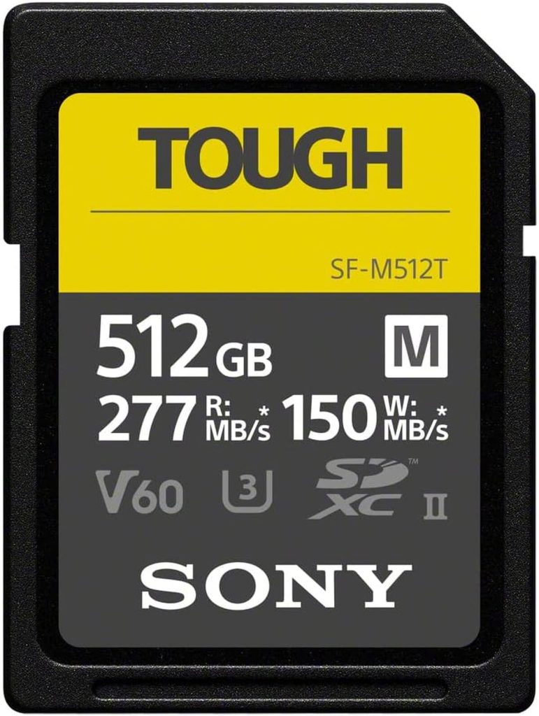 Test de la carte mémoire Sony SFM512T SYM 512GB