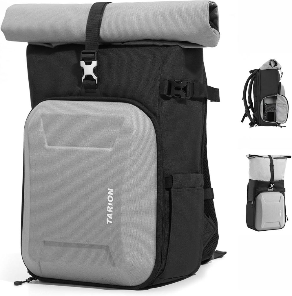 Test du sac à dos photo TARION Rolltop avec accès rapide et compartiment 16