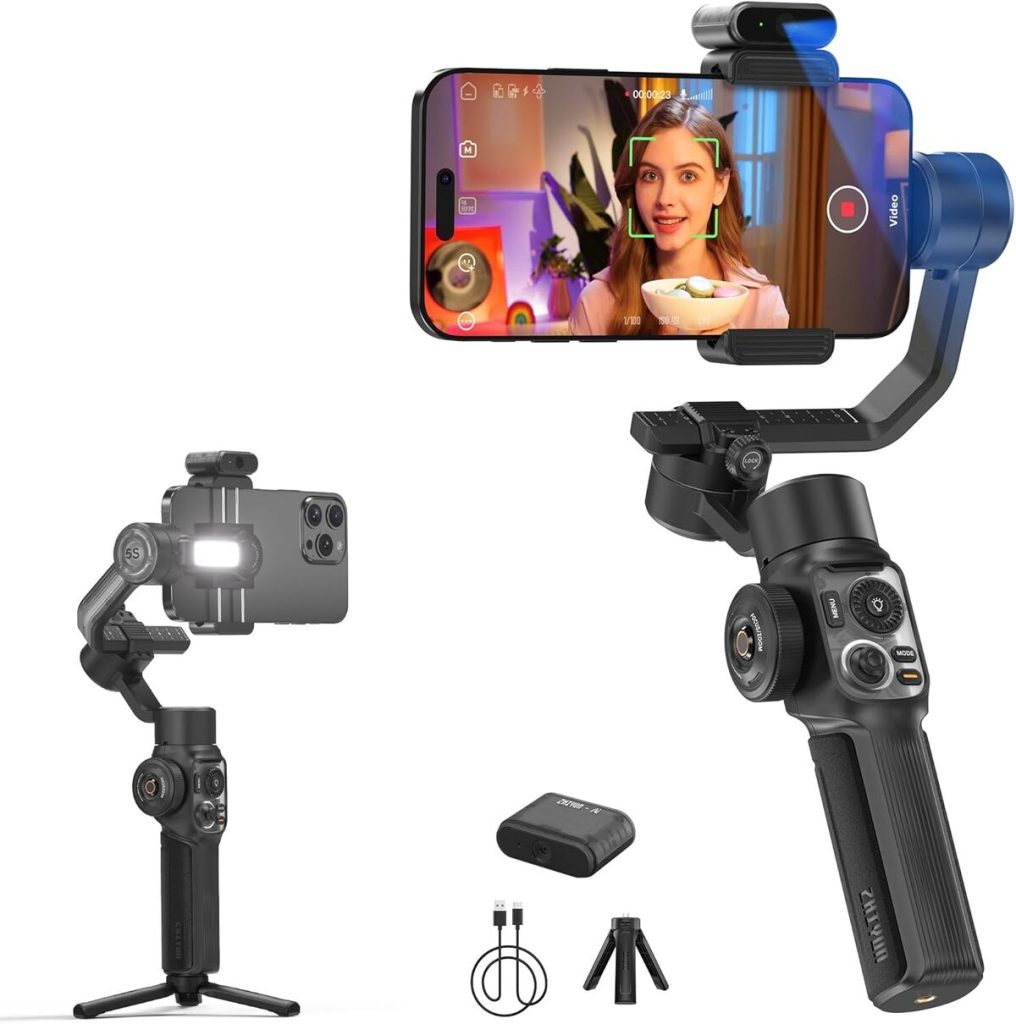 Test du stabilisateur smartphone Zhiyun Smooth-5S AI Combo