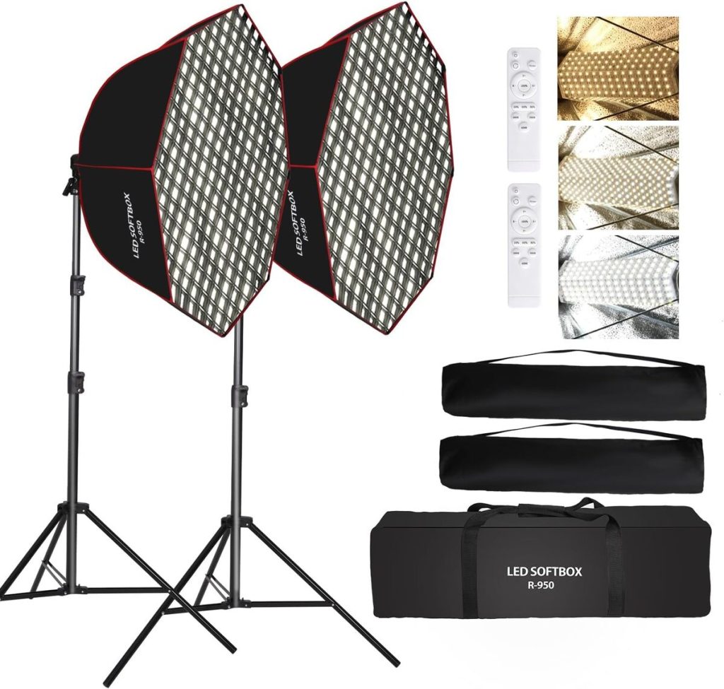 Test : kit softbox GSKAIWEN 110W, l'éclairage studio idéal