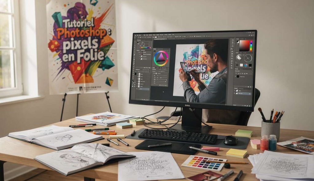 Tutoriel Photoshop : pixels en Folie