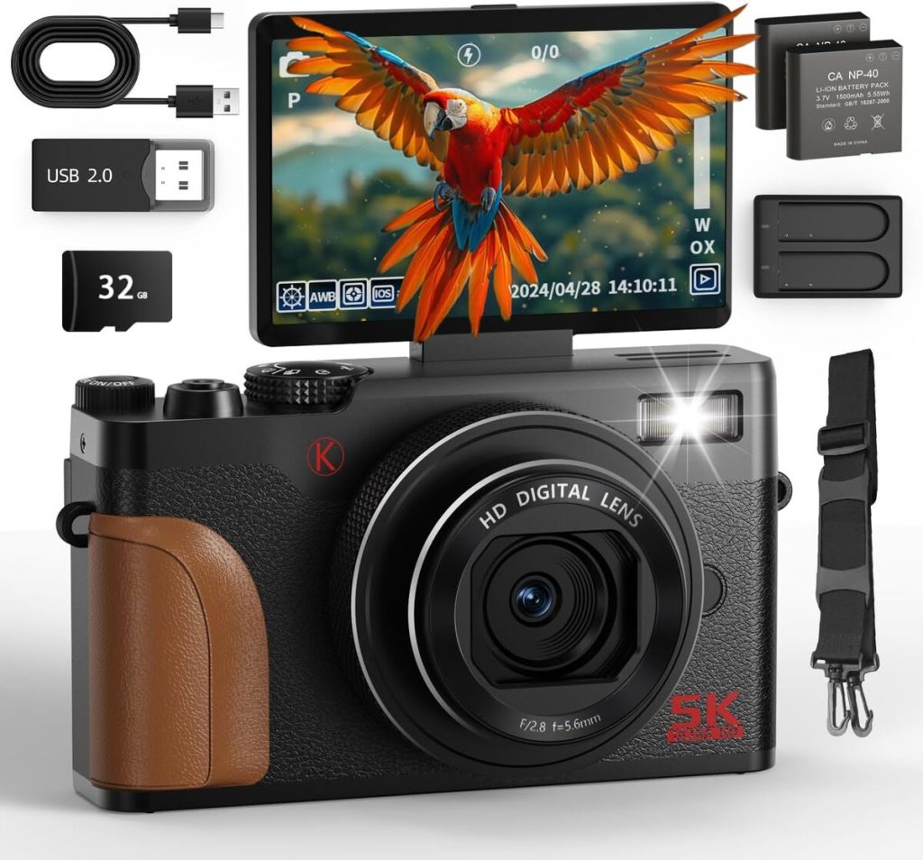 Test : appareil photo numérique compact 5K 64MP pour vlogging et voyage