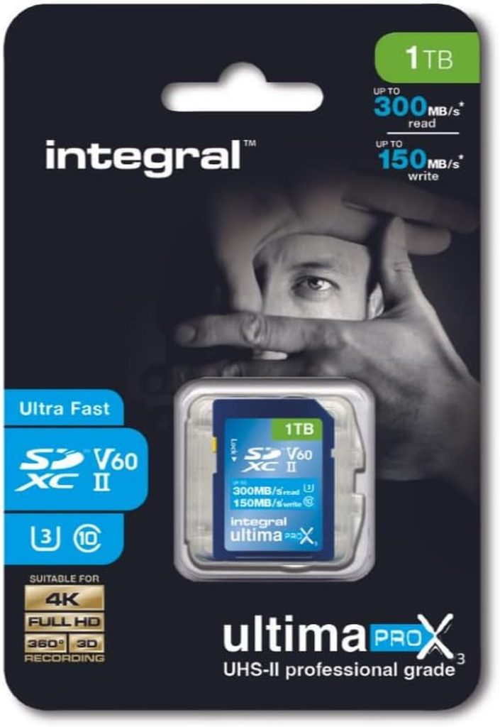 Test de la carte mémoire Integral SDXC 1TB UHS-II : vitesse et performance