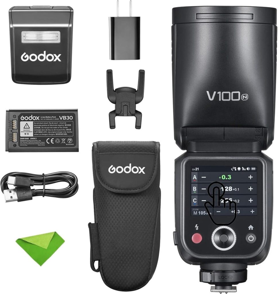 Test du flash Godox V100N TTL 100 WS : performances et avis