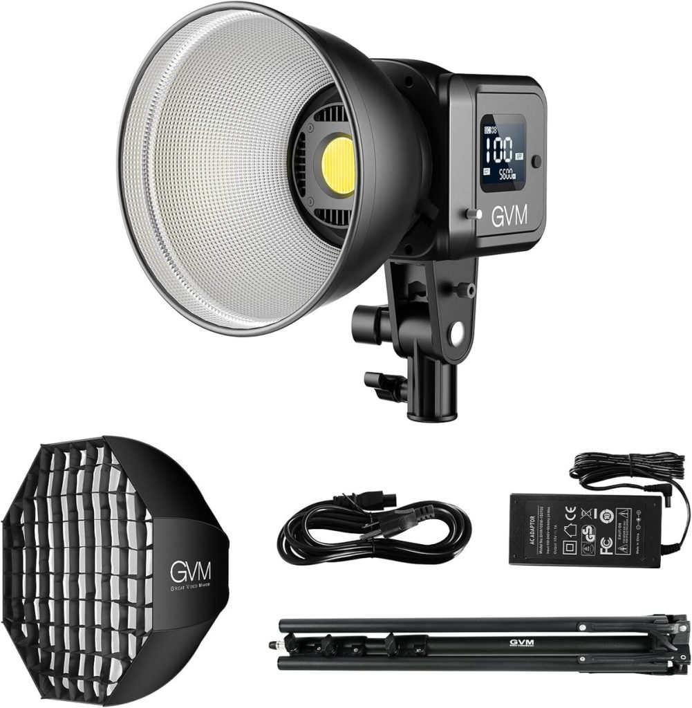 Test : lampe vidéo GVM CRI97 80W, lumière bi-color pour studio
