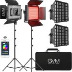 Test : lampe vidéo LED GVM 1000D avec softbox pour studio