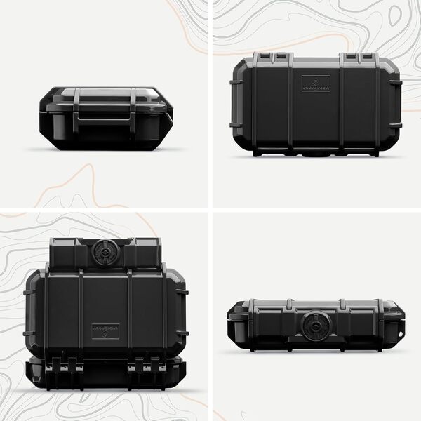 Evergreen 56 - Housse de protection étanche pour boîte sèche - Pour voyage, équipement militaire, appareil photo, téléphone, camping, pêche, randonnée, sports nautiques, noir, trousse