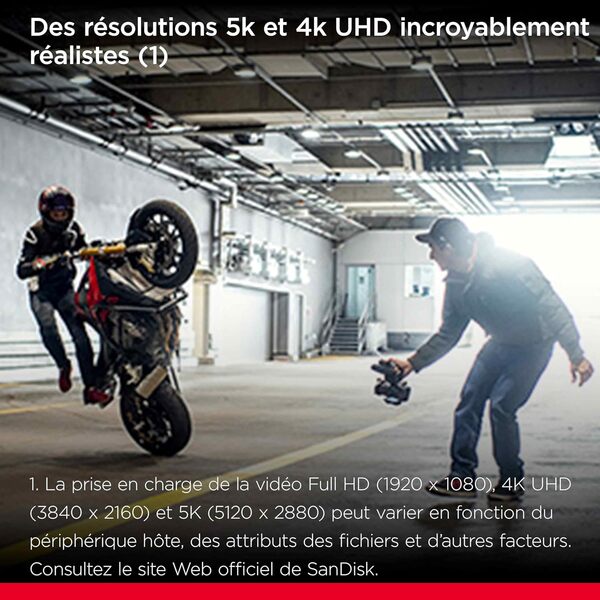 SanDisk Extreme 2 To microSDXC, Carte micro SD + adaptateur SD, (Pour Smartphones, Action Cams et Drones, Vitesse jusqu'à 240 MB/s, 4K UHD) A2, RescuePRO Deluxe, UHS-I, U3, V30