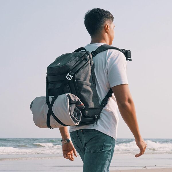 K&F CONCEPT Sac à Dos pour Appareil Photo Professionnel, Sac de Photo 25 Litres avec Housse de Pluie Peut Contenir 2 Appareils Photo comme Canon Nikon Sony Olympus et 15.6