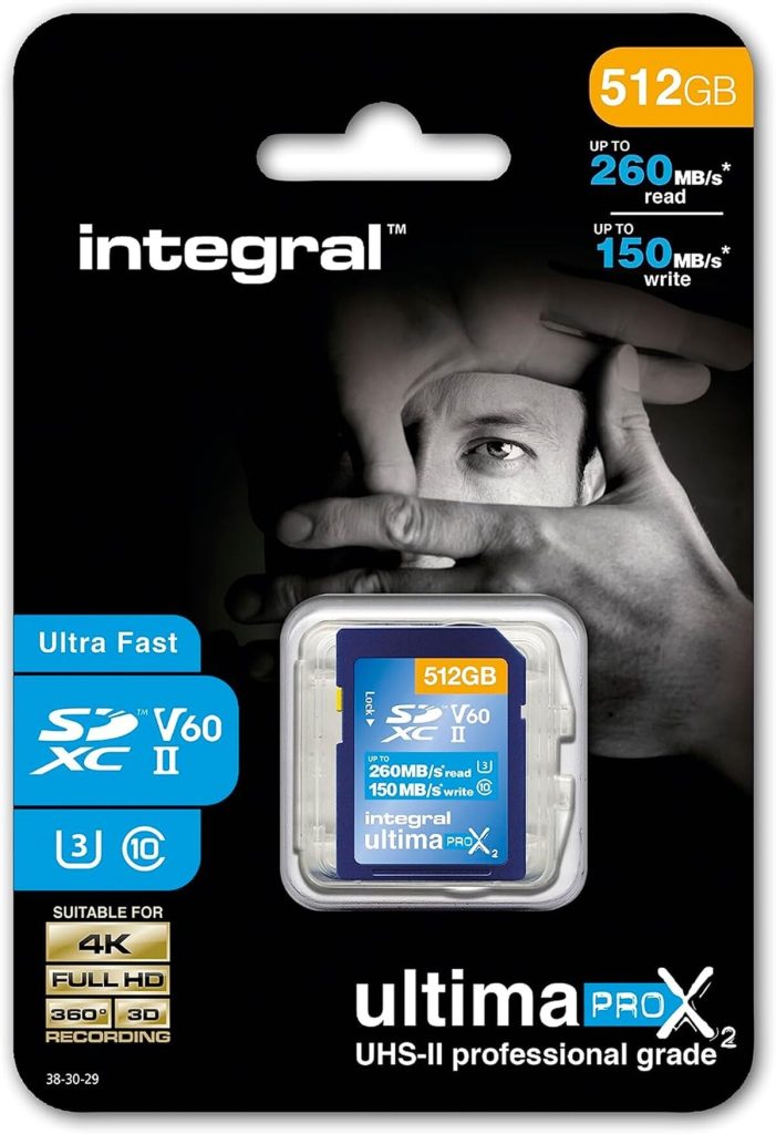 Test de la carte mémoire Integral 512GB UHS-II SDXC : vitesse et performances professionnelles