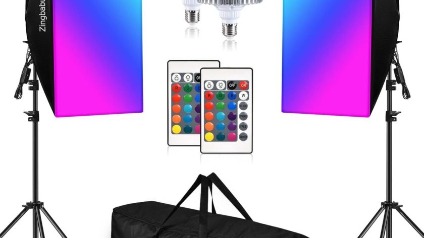 Test du kit d'éclairage softbox Zingbabu 2x150W