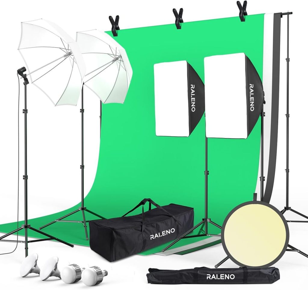 Test du kit photo studio Raleno 2.6 m x 3 m : performance et polyvalence