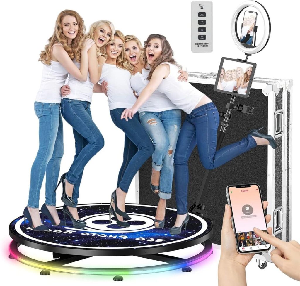 Test du photobooth 360 YCKJNB : immersion totale avec ring light