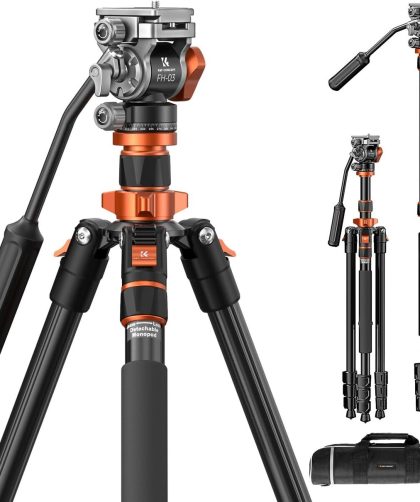 Test du trépied K&F Concept 200 cm avec tête fluide