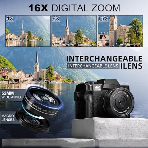 Découvrez notre test complet des appareils photo numériques Ture 4K : un concentré de technologie compact, avec wifi et une polyvalence surprenante pour des clichés parfaits  !