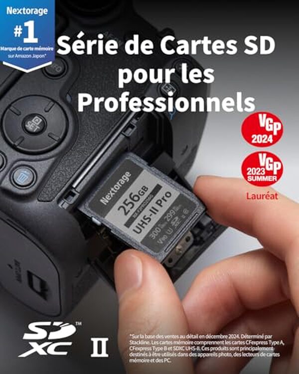 Découvrez le test détaillé de la carte SD Nextorage F2PRO 256 Go : performance, fiabilité et compatibilité pour améliorer vos prises de vue et augmenter la vitesse de vos transferts de données.