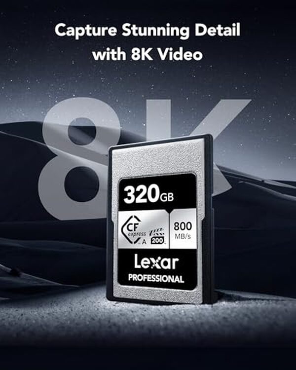 Découvrez les performances de la carte CFexpress Lexar Professional Série SILVER 320 Go dans notre test détaillé. Idéale pour les photographes professionnels en quête de rapidité et fiabilité.