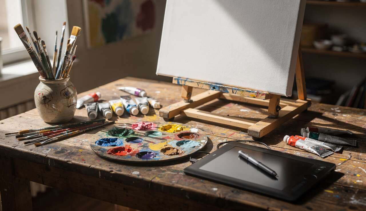 Mat&eacute;riel essentiel pour d&eacute;buter en peintographie