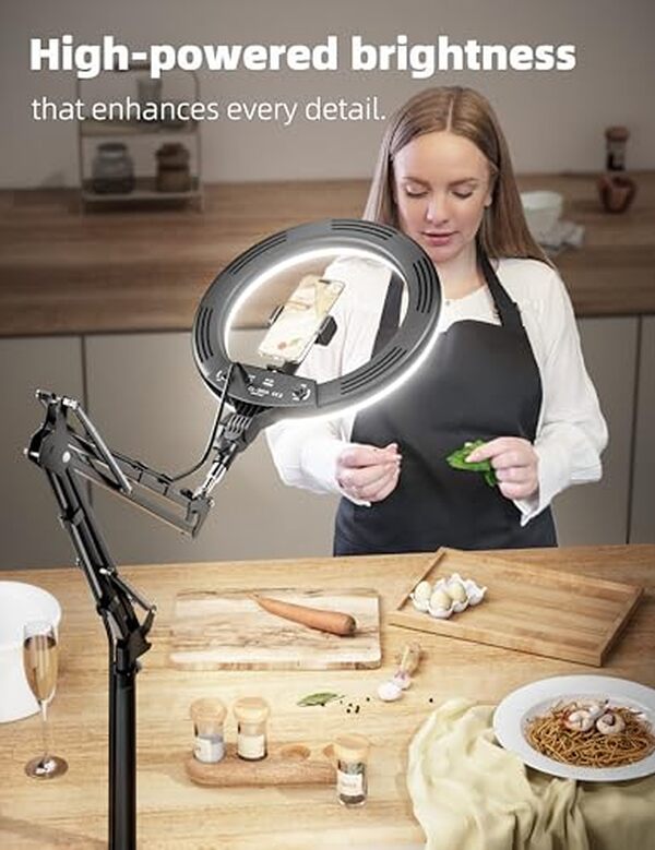 Découvrez notre test de la nexaCraft Ring Light 170cm avec support caméra pour téléphone et améliorez vos vidéos grâce à un éclairage professionnel