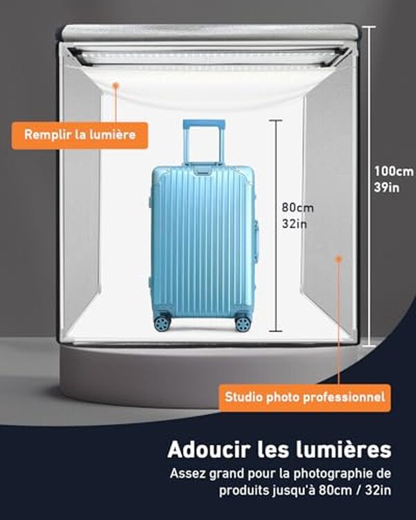 Découvrez notre test complet du studio photo DUCLUS LED 10500LM : explorez ses caractéristiques 360° ajustables et sa puissance lumineuse inégalée pour des clichés professionnels parfaits