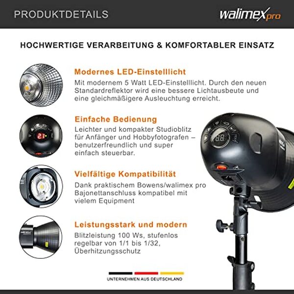 Découvrez notre test complet du flash de studio walimex pro newcomer 100 II : performance, fonctionnalités et rapport qualité-prix détaillés pour ce modèle 100 ws