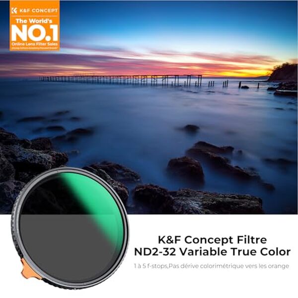 Découvrez notre avis détaillé sur le filtre k&f concept 82mm nd2-32 variable. Performance, qualité d'image et ajustements : tout ce qu'il faut savoir avant d'acheter.