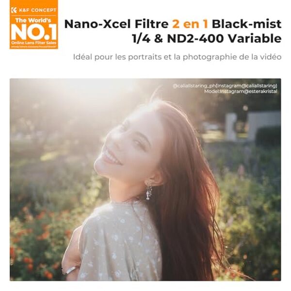 Découvrez notre test complet du filtre révolutionnaire 2 en 1 de K&F Concept : combinez effet black-mist et densité neutre variable en toute simplicité pour vos photographies.