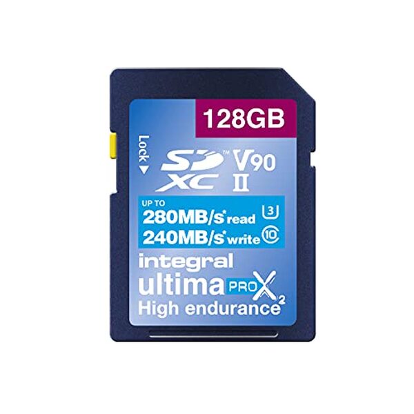 Découvrez la performance et la vitesse surprenante de la carte mémoire integral 128gb uhs-ii v90 : le produit idéal pour vos besoins en stockage et capture vidéo professionnelle