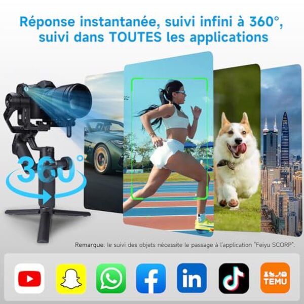 Découvrez notre test détaillé du stabilisateur Feiyu SCORP Mini 3 kit avec suivi IA 4.0 : performances, fonctionnalités et avis complet pour vos vidéos professionnelles. 